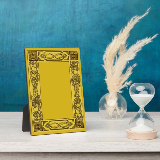 ウィンザー城インスパイアデジタル木彫り枠 フォトプラーク (側面)