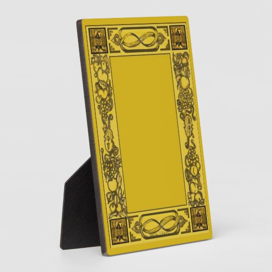 ウィンザー城インスパイアデジタル木彫り枠 フォトプラーク (側面)