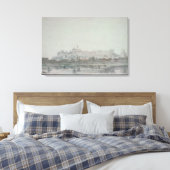 ウィンザー城(川から)、19世紀 キャンバスプリント (インサイチュ (寝室))