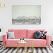 ウィンザー城(川から)、19世紀 キャンバスプリント (インサイチュ (リビング))