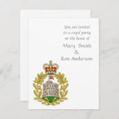 ウィンザー家のバッジ 招待状 (正面/裏面)