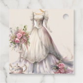 ウィンシカルなビクトリアンウェディングドレス ブライダルシャワー フェイバータグ (裏面)