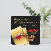 ウィンストンの40thバースデーベガスカジノナイトパーティー 招待状 (スタンド正面)