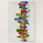 ウィンストンサレムノースカロライナのスカイライン ジグソーパズル (縦)