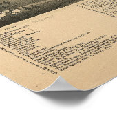 ウィンストンサレムN.カロライナアンティークパノラママップ ポスター (角)