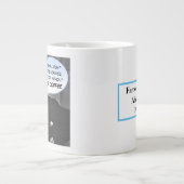 ウィンストンチャーチユーモアのあるルコーヒー引用文 ジャンボコーヒーマグカップ (正面)