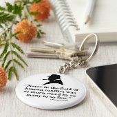 ウィンストンチャーチルキーリング – 引用文11 キーホルダー (側面)