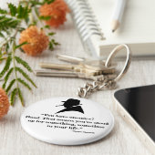 ウィンストンチャーチルキーリング – 引用文9 キーホルダー (側面)