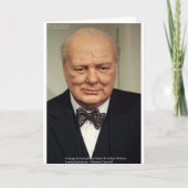 ウィンストンチャーチル失敗ウィズダム引用文贈り物 カード (正面)