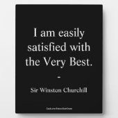 ウィンストンチャーチル引用文最高の フォトプラーク (正面)