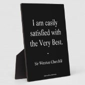 ウィンストンチャーチル引用文最高の フォトプラーク (側面)