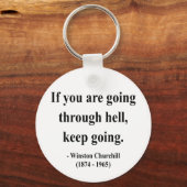 ウィンストンチャーチル引用文4a キーホルダー (正面)