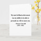 ウィンストンチャーチル引用文6a カード (黄色い花)