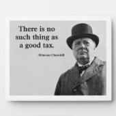 ウィンストンチャーチル引用文 フォトプラーク (正面)