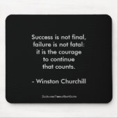 ウィンストンチャーチル引用文；成功2.0 マウスパッド (正面)