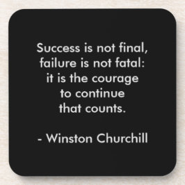 ウィンストンチャーチル引用文；成功 コースター