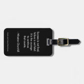 ウィンストンチャーチル引用文；成功 ラゲッジタグ (正面横)