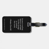 ウィンストンチャーチル引用文；成功 ラゲッジタグ (裏面横)