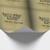 ウィンストンチャーチル引用文;成功 ラッピングペーパー (角)