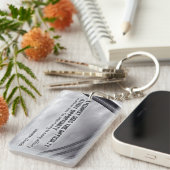 ウィンストンチャーチル感動的引用文機会 キーホルダー (正面右)