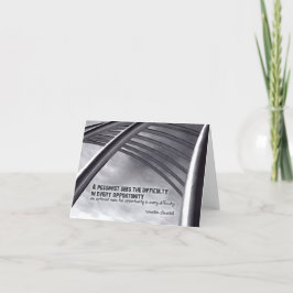 ウィンストンチャーチル感動的引用文機会 サンキューカード