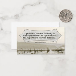 ウィンストンチャーチル感動的引用文機会 ノートカード