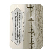 ウィンストンチャーチル感動的引用文機会 マグネット (縦)