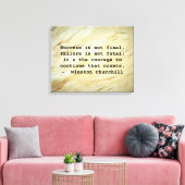 ウィンストンチャーチル成功引用文 キャンバスプリント (インサイチュ (リビング))