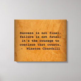 ウィンストンチャーチル成功引用文 キャンバスプリント