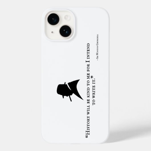 ウィンストンチャーチル電話ケース – 引用文18 Case-Mate iPhoneケース (裏面)