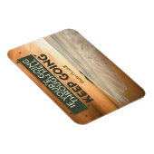 ウィンストンチャーチ感動的ル引用文「保行き中」 マグネット (右側)