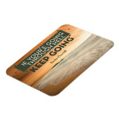 ウィンストンチャーチ感動的ル引用文「保行き中」 マグネット (左側)