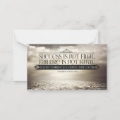 ウィンストンチャーチ感動的ル引用文「勇気」 ノートカード (正面)