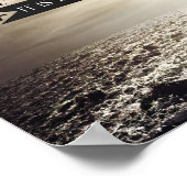 ウィンストンチャーチ感動的ル引用文「勇気」 ポスター (角)