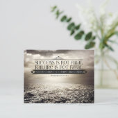 ウィンストンチャーチ感動的ル引用文「勇気」 ポストカード (スタンド正面)