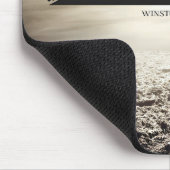 ウィンストンチャーチ感動的ル引用文「勇気」 マウスパッド (コーナー)