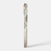 ウィンストンチャーチ感動的ル引用文「勇気」 iPhone 15ケース (左側面)