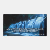 ウィンストンチャーチ感動的ル引用文「熱狂的」 デスクマット (正面)