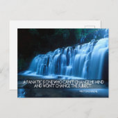 ウィンストンチャーチ感動的ル引用文「熱狂的」 ポストカード (正面/裏面)