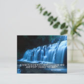 ウィンストンチャーチ感動的ル引用文「熱狂的」 ポストカード (スタンド正面)