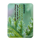 ウィンストンチャーチ感動的ル引用文「A life」 マグネット (縦)