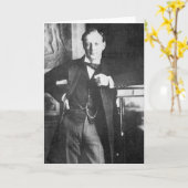 ウィンストン・スペンサー・チャーチル1904年 カード (黄色い花)