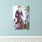 ウィンストン・チャーチルと母親2 キャンバスプリント (インサイチュ (ウッドフロア))