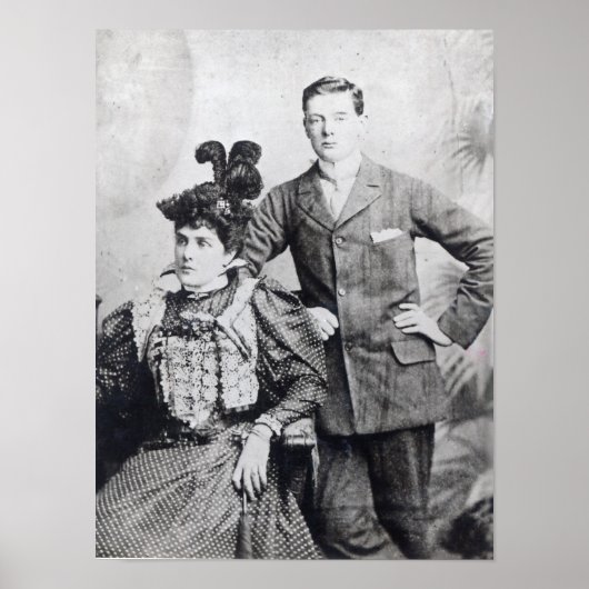 ウィンストン・チャーチルと母親2 ポスター (正面)