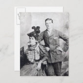 ウィンストン・チャーチルと母親2 ポストカード (正面/裏面)