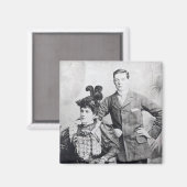 ウィンストン・チャーチルと母親2 マグネット (正面/裏面)