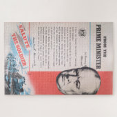 ウィンストン・チャーチルのイギリスの第2次世界大戦ポスターの重版 ジグソーパズル (横)