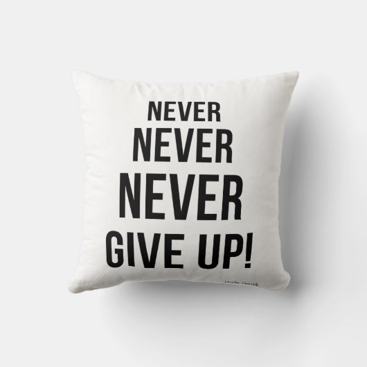 ウィンストン・チャーチルの名言 モチベーション向上 クッション (裏面)