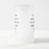 ウィンストン・チャーチルの引用文10a フロストグラスビールジョッキ (中央)