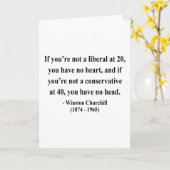 ウィンストン・チャーチルの引用文15a カード (黄色い花)